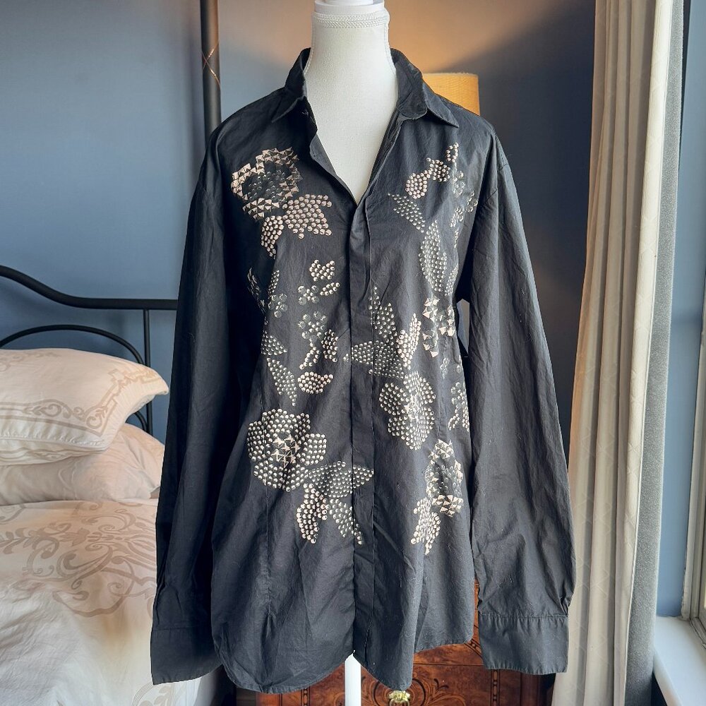 Diesel Black Gold Pineapple Button Down Shirt